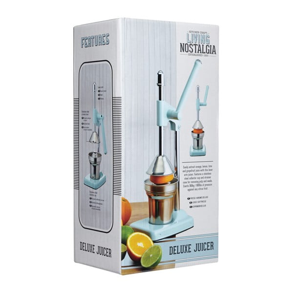 Ruční modrý pákový odšťavňovač Kitchen Craft Living Nostalgia-image-2
