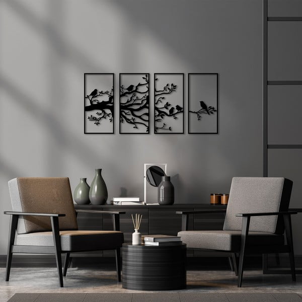 Kovová nástěnná dekorace 34x70 cm Branch – Wallity-image-2