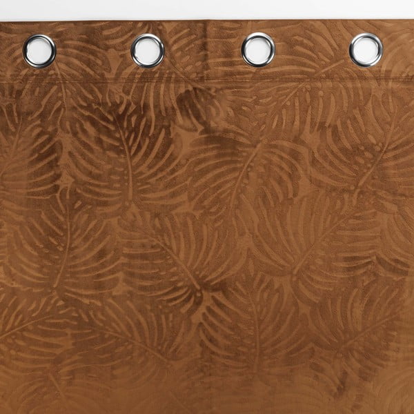 Hnědý sametový závěs 140x240 cm Analia – douceur d'intérieur-image-2