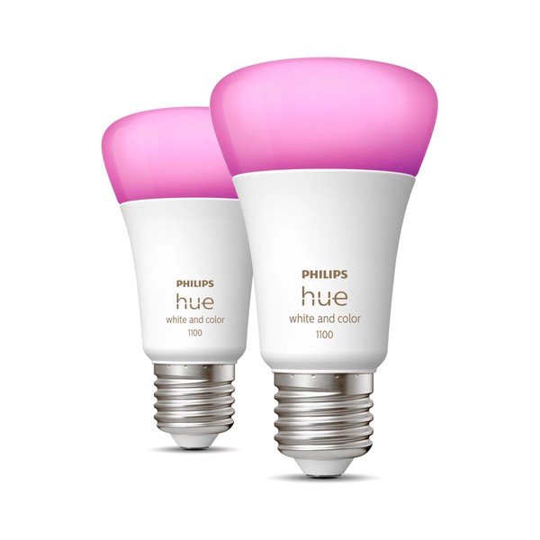 LED smart žárovky v sadě 2 ks E27, 11 W White and color ambiance – Philips Hue-image-1