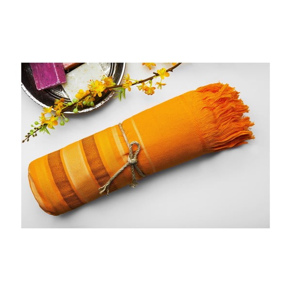 Hamam osuška Cotton Loincloth Orange, 75x170 cm