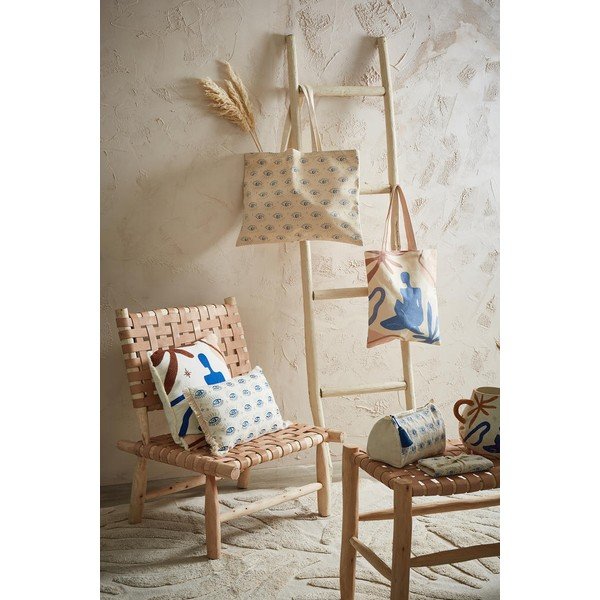 Béžové kožené křeslo Cuir – Sema-image-1