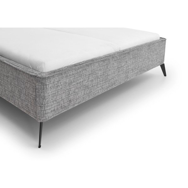 Šedá čalouněná dvoulůžková postel bez roštu 180x200 cm Alicante – Meise Möbel-image-4