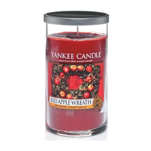 Vonná svíčka Yankee Candle, Věnec z červených jablíček, střední