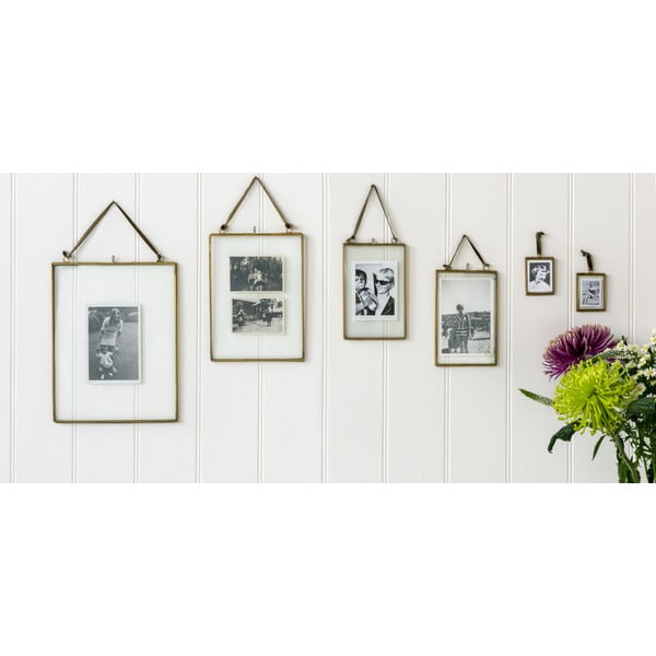 Kovový stojací rámeček ve zlaté barvě 20x37,5 cm – Rex London-image-1