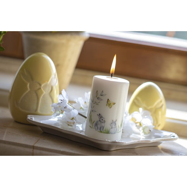 Bílá velikonoční svíčka Unipar Sweet Easter Bunny, doba hoření 40 h-image-1