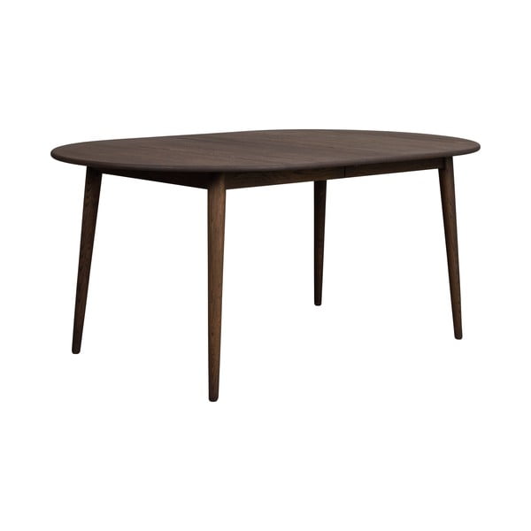 Tmavě hnědý rozkládací jídelní stůl z dubového dřeva 105x170 cm Tyler – Rowico-image-4