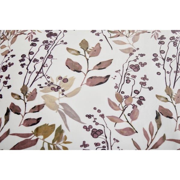 Bílo-hnědé povlečení na jednolůžko z mikroplyše 140x200 cm Ramita – My House-image-4