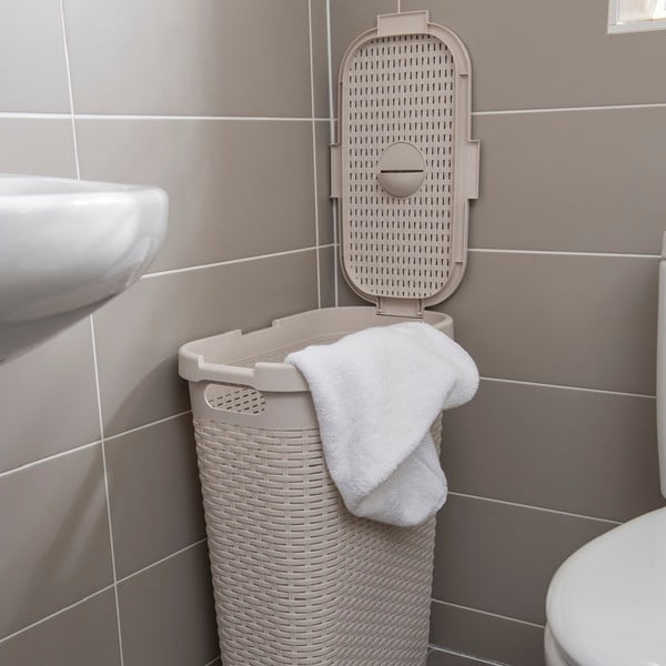 Béžový koš na prádlo Addis Calico, 40 l-image-2