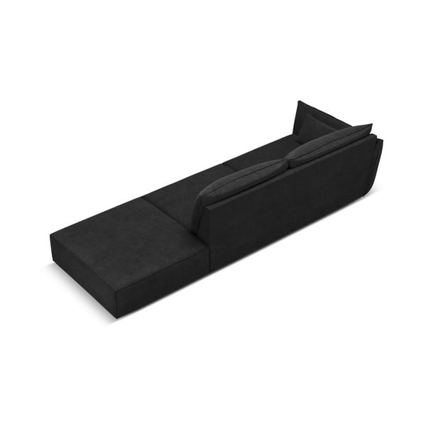 Tmavě šedá lenoška (levý roh) Vanda – Mazzini Sofas-image-3