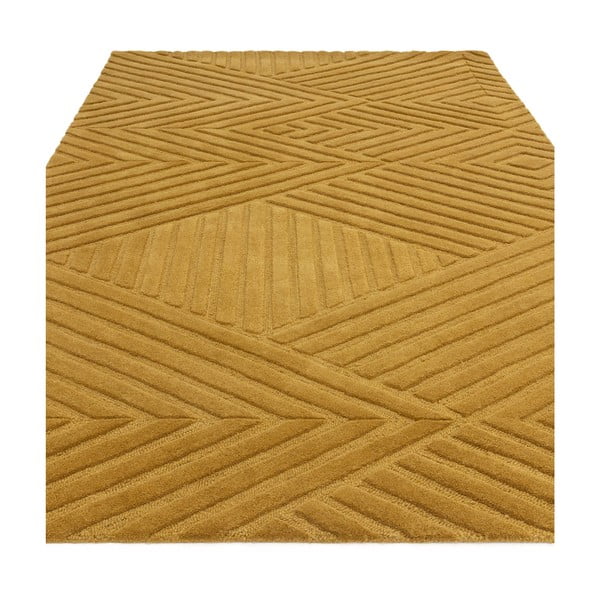 Okrově žlutý vlněný koberec 120x170 cm Hague – Asiatic Carpets-image-4