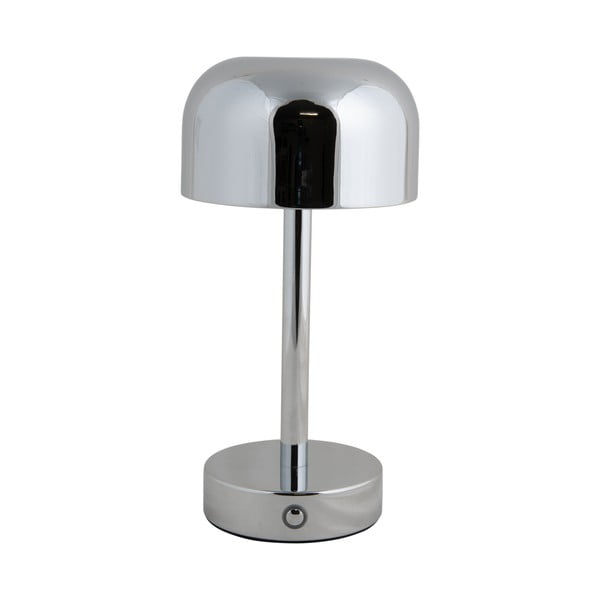 LED stolní lampa ve stříbrné barvě s kovovým stínidlem (výška 24,5 cm) James – Leitmotiv