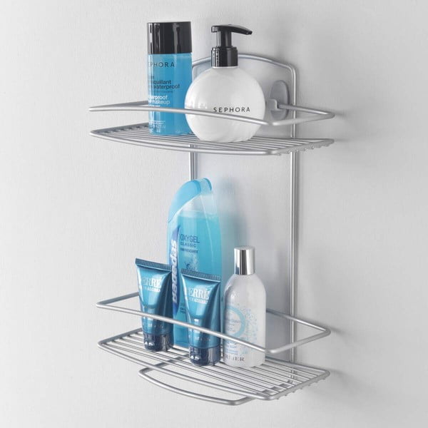 Dvoupatrový nástěnný stojan Metaltex Onda, 26 x 35 cm-image-1