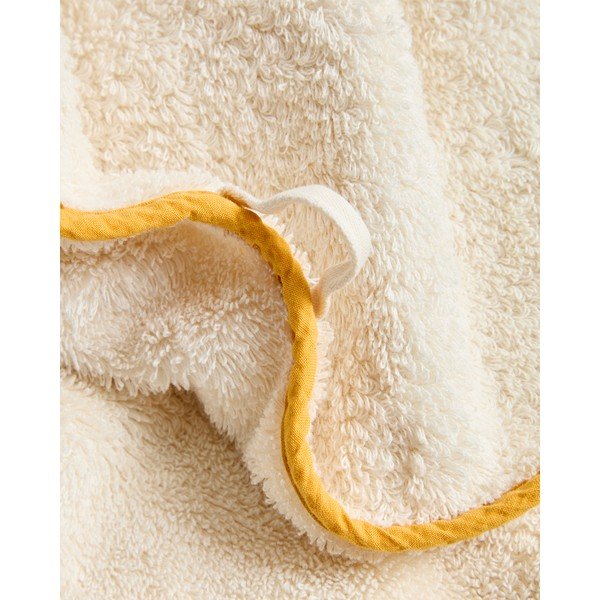 Žlutý/bílý froté bavlněný ručník 50x90 cm Sedora – Kave Home-image-4