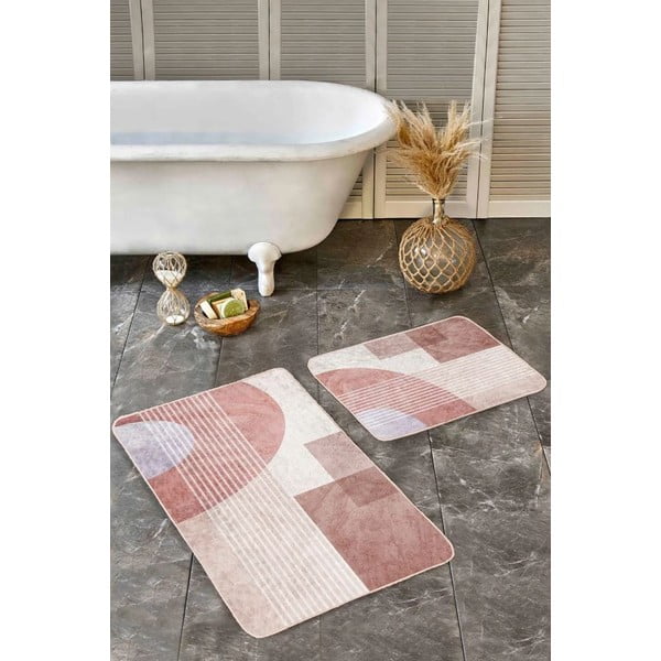 Sametové koupelnové předložky v sadě 2 ks 60x100 cm – Mila Home-image-3