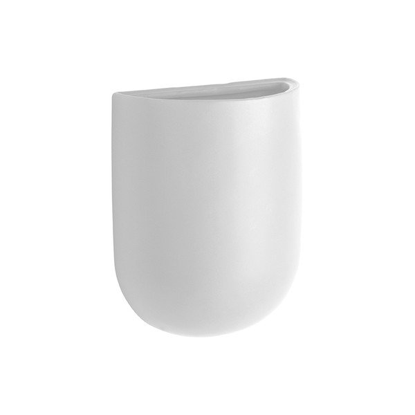 Matně bílý nástěnný keramický květináč PT LIVING Oval-image-2