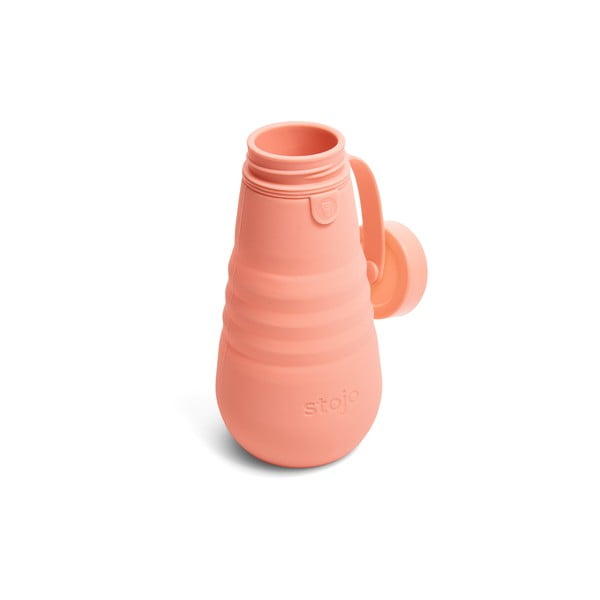 Oranžová skládací láhev Stojo Bottle Apricot, 590 ml-image-3