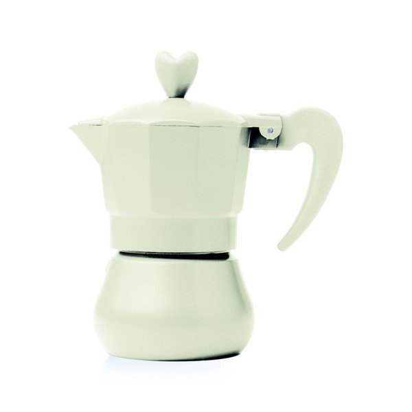 Velká krémová moka konvička Brandani Love