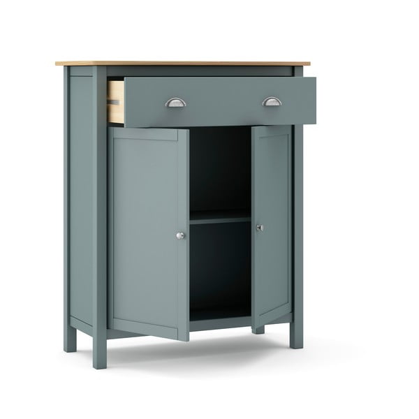 Komoda šedozelená z borovicového dřeva 90x110x40 cm Misti – Marckeric-image-4