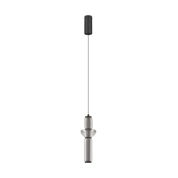 Šedé skleněné LED stmívatelné závěsné svítidlo ø 12 cm Ulon – Nova Luce
