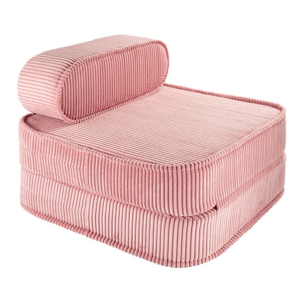 Růžové manšestrové dětské křesílko Flip – Wigiwama