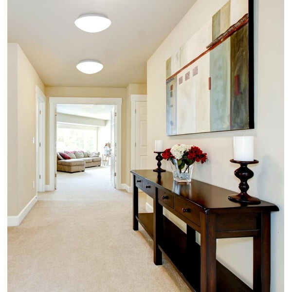 Bílé stropní svítidlo se skleněným stínidlem ø 17,5 cm Nina – Candellux Lighting-image-1