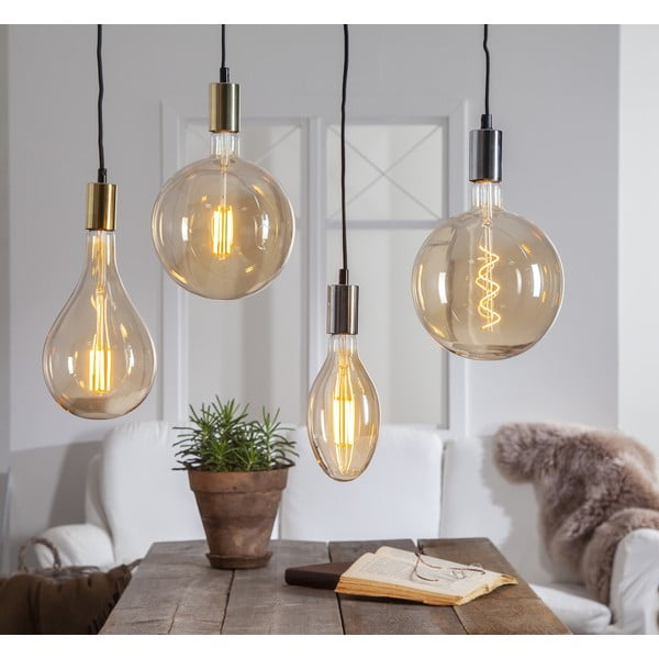 Teplá LED dekorativní stmívatelná žárovka E27, 3 W Industrial Vintage – Star Trading-image-3