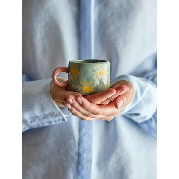 Světle modrý keramický dětský hrnek 110 ml Nini – Bloomingville-image-4