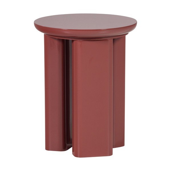 Lesklý kulatý odkládací stolek ø 40 cm Orivo – WOOOD