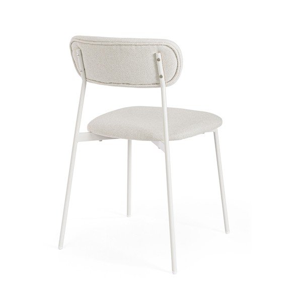 Bílá čalouněná jídelní židle Inka – Yes Everyday-image-4