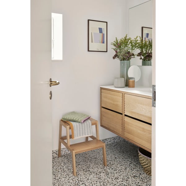 Stolička v dekoru dubu v přírodní barvě Alp – Hübsch-image-1