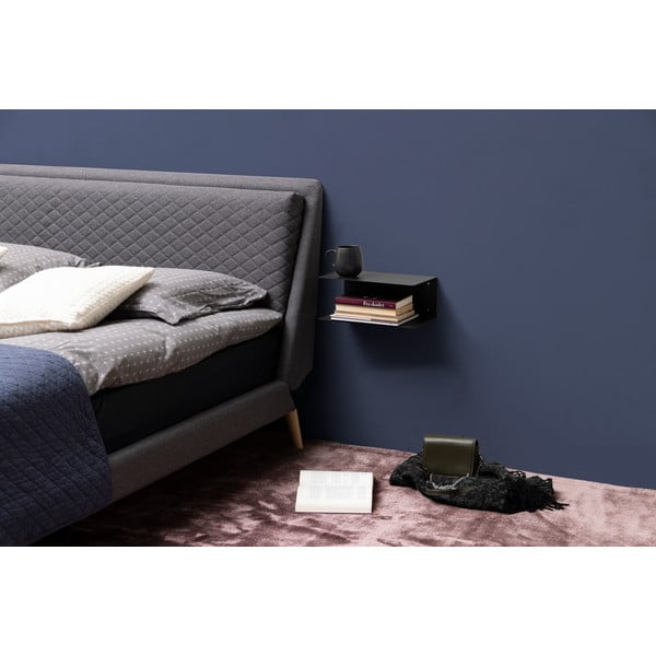 Černá kovová police Joliet - Actona-image-1