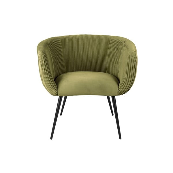 Zelená jídelní židle se sametovým povrchem Majestic - Leitmotiv