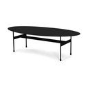 Černý kovový konferenční stolek 39x120 cm Mira – Spinder Design