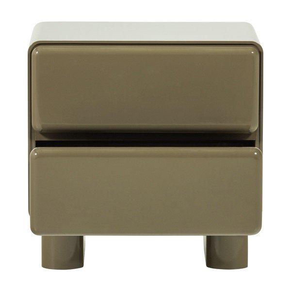 Zelený lesklý noční stolek Lustra – WOOOD-image-3