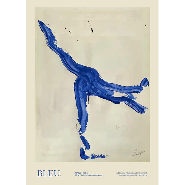 Plakát 50x70 cm Bleu – Lucrecia Rey Caro – The Poster Club