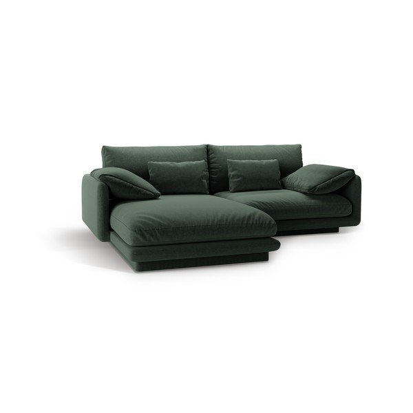 Tmavě zelená rohová pohovka (levý roh) Torino – Micadoni Home-image-2