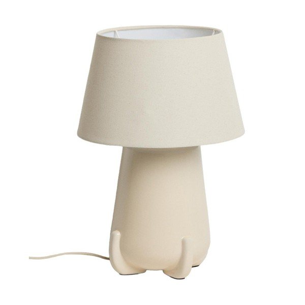 Béžová/slonovinová keramická stolní lampa (výška 45,5 cm) Odra – Kave Home