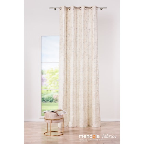 Krémový závěs 140x260 cm Lhasa – Mendola Fabrics-image-1