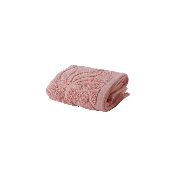 Růžový ručník z bavlny Bella Maison Rosa, 30 x 50 cm
