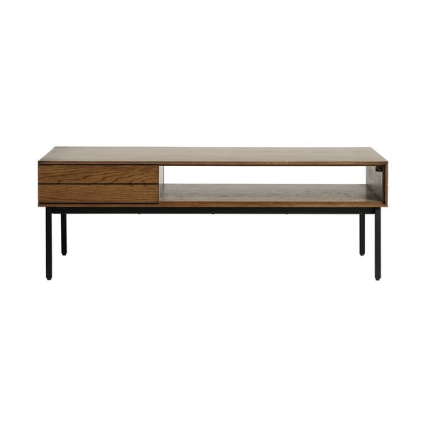 Hnědý konferenční stolek s deskou v dubovém dekoru 62x120 cm Modica – Unique Furniture