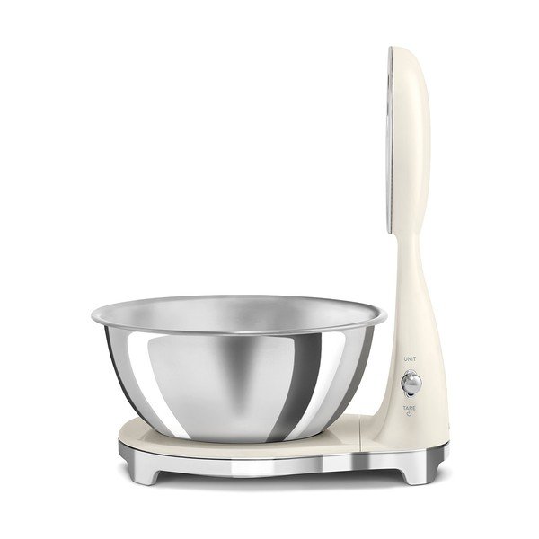 Krémová plastová digitální kuchyňská váha – SMEG-image-2