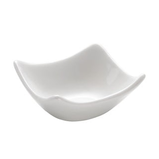 Bílá porcelánová miska Maxwell & Williams Basic Wave, 7,5 x 7,5 cm