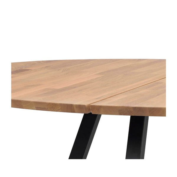 Kulatý jídelní stůl s deskou z dubového dřeva 150x150 cm Carradale - Rowico-image-1