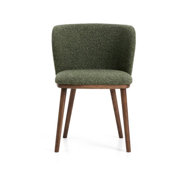 Zelené čalouněné jídelní křeslo Ciselia – Kave Home-image-4