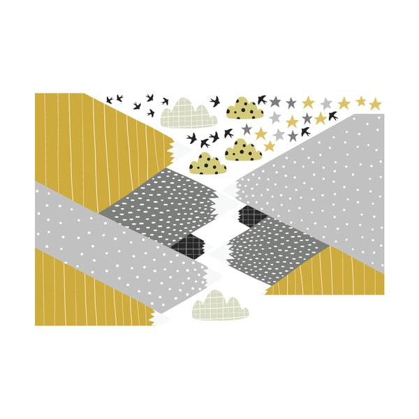 Nástěnná samolepka Ambiance Giant Kid Sticker Scandinavian Mountains Henrika-image-2