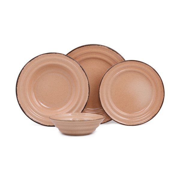 24dílná sada oranžového porcelánového nádobí Kütahya Porselen Basis-image-2