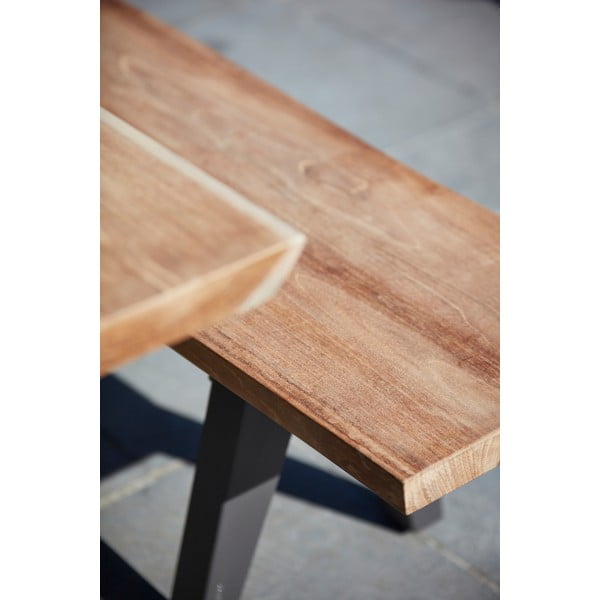 Černá/přírodní zahradní lavice Pure – Diphano-image-3