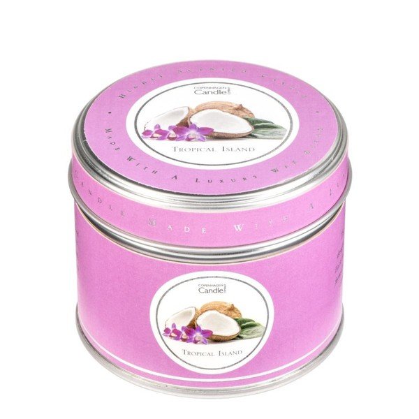 Aroma svíčka v plechovce s vůní tropického ovoce Copenhagen Candles, doba hoření 32 hodin-image-1