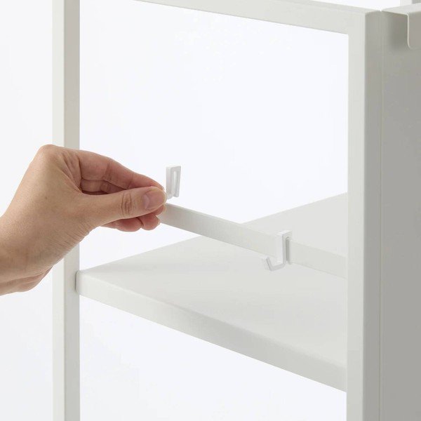 Bílý kovový pojízdný regál 42x84,5x32 cm Tower – YAMAZAKI-image-4